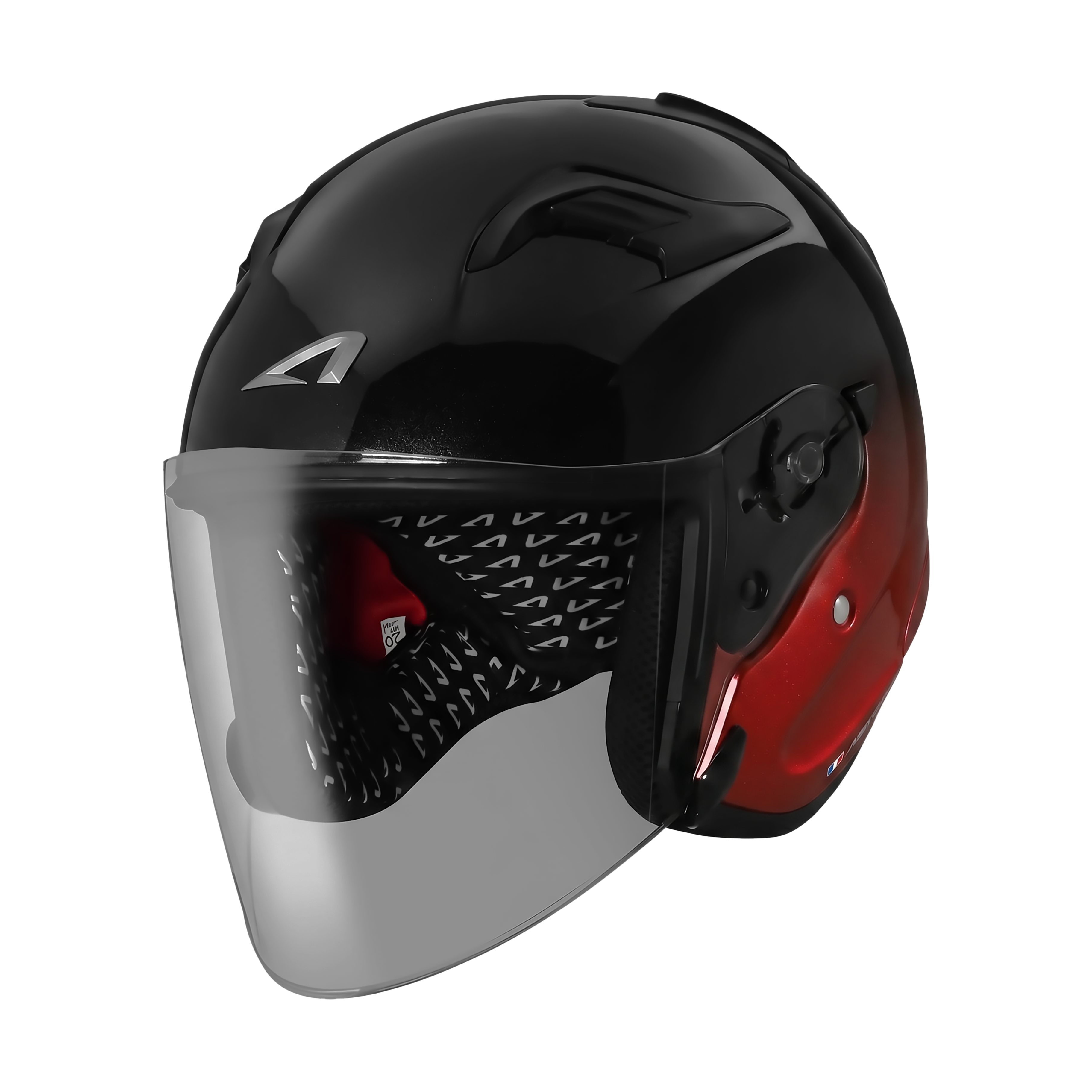 Astone DJR Helmet Two Tone Black/Red