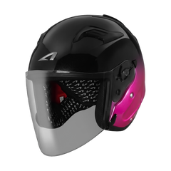 Astone DJR Helmet Two Tone Black/Pink