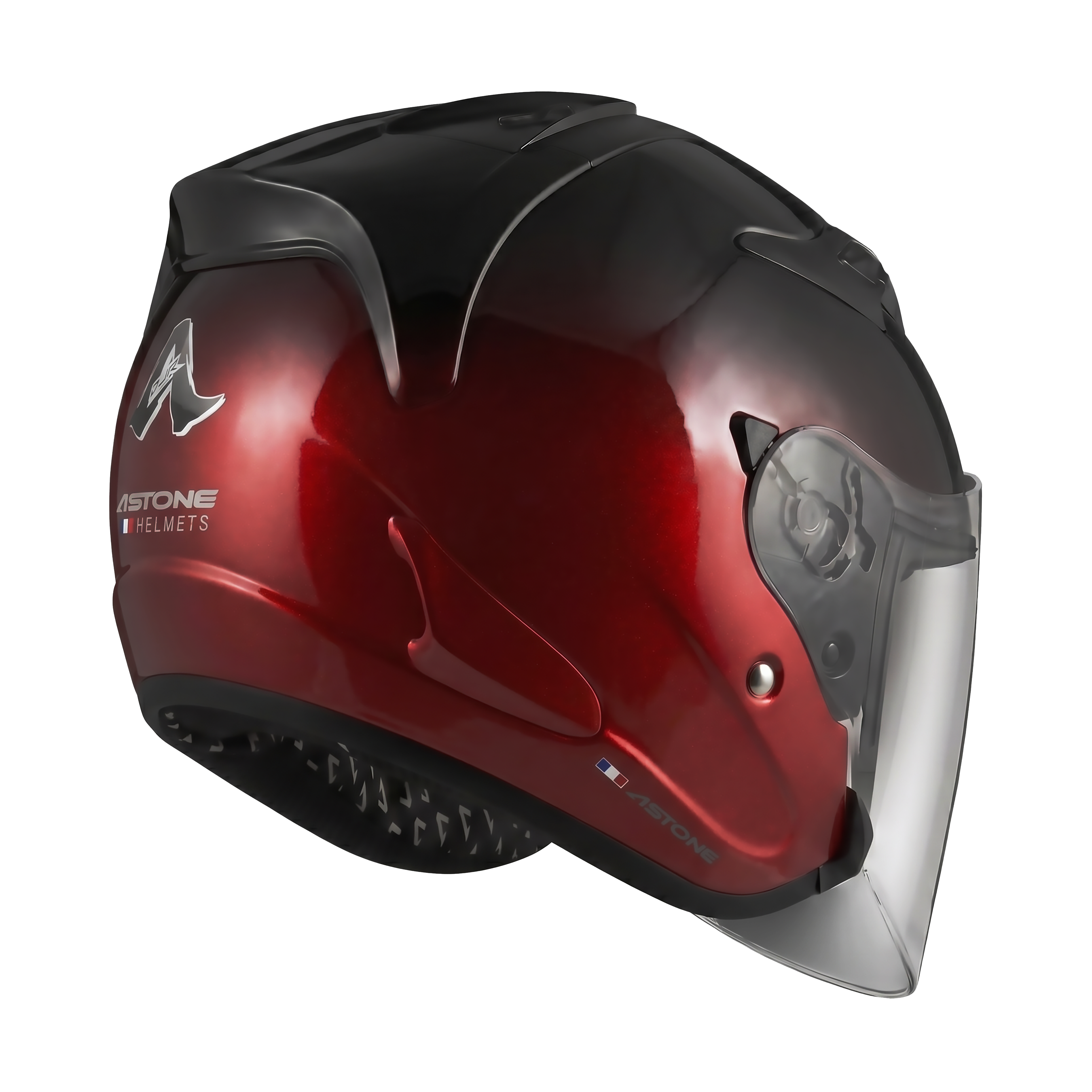 Astone DJR Helmet Two Tone Black/Red