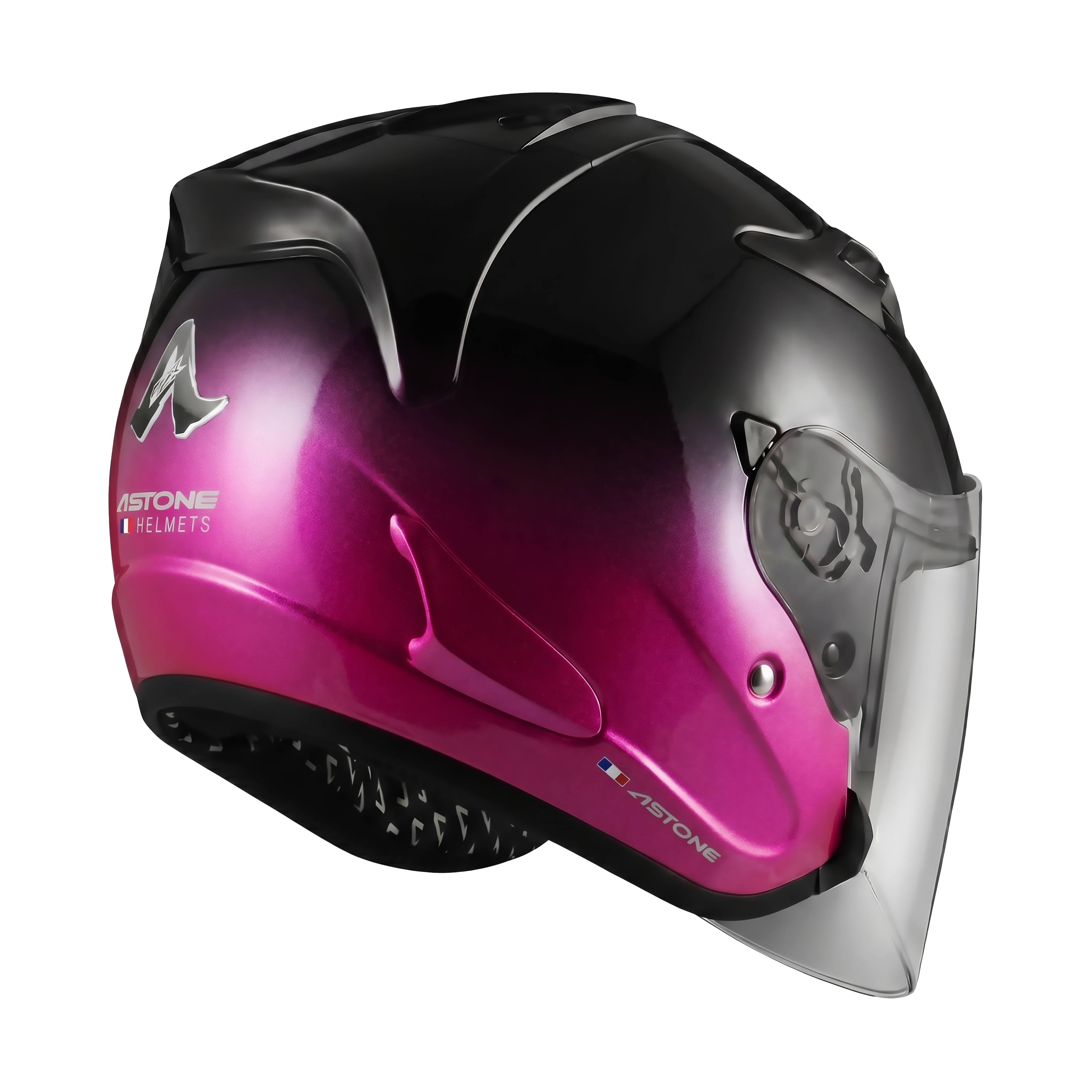 Astone DJR Helmet Two Tone Black/Pink