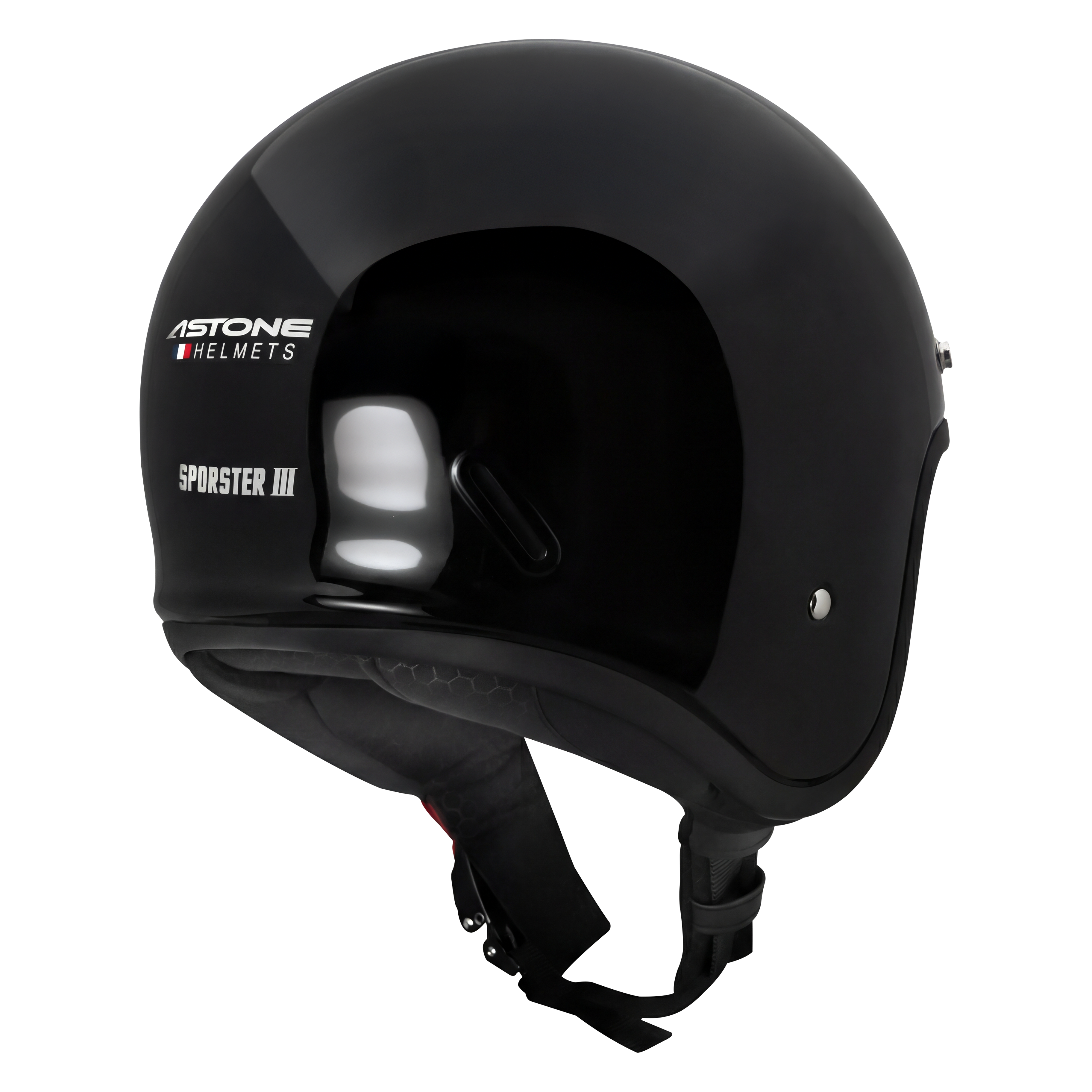 Astone Sporster 3 Helmet - Gloss Black (Slim Fit)