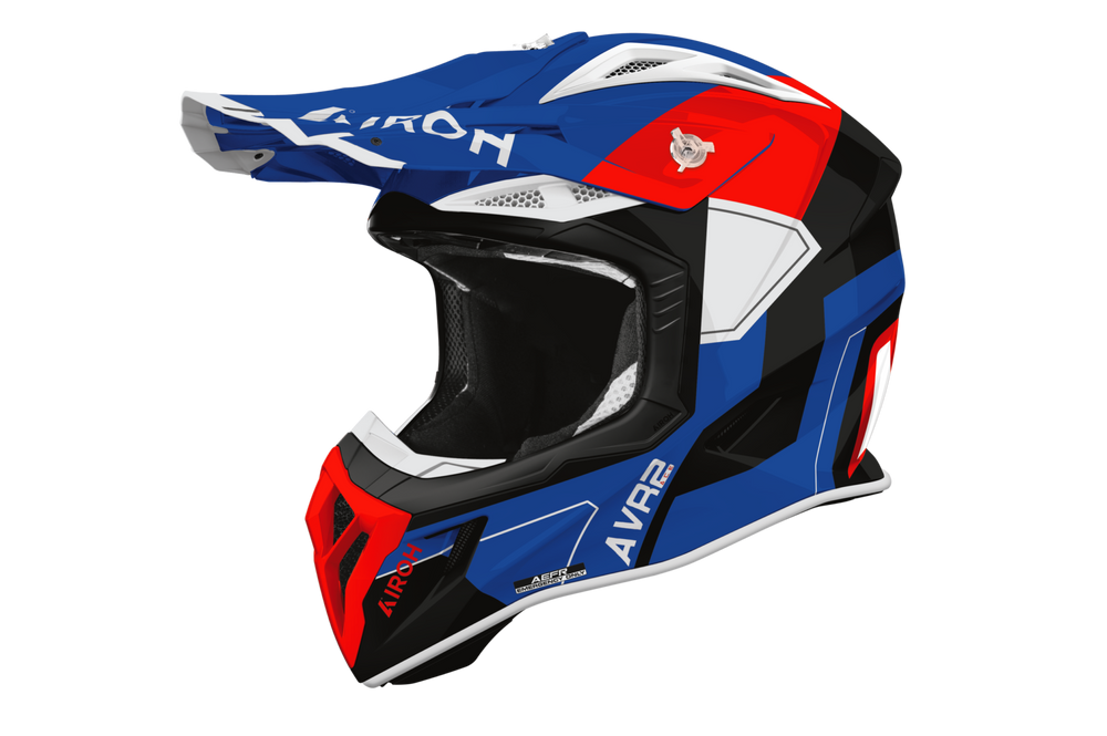 Airoh Aviator Ace 2 Shield Blue/Red Gloss Helmet