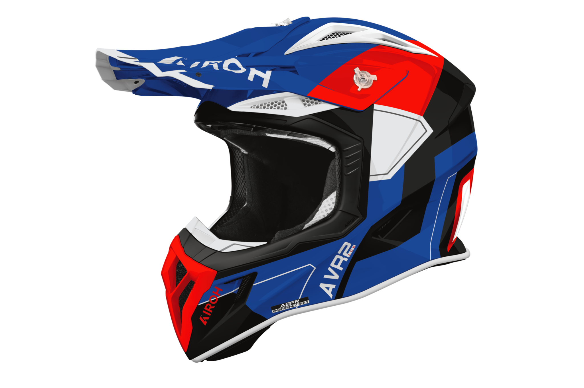 Airoh Aviator Ace 2 Shield Blue/Red Gloss Helmet