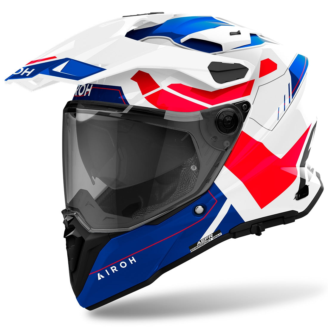 Airoh Commander 2 Reveal Blue/Red Gloss Helmet – Regina Specialties