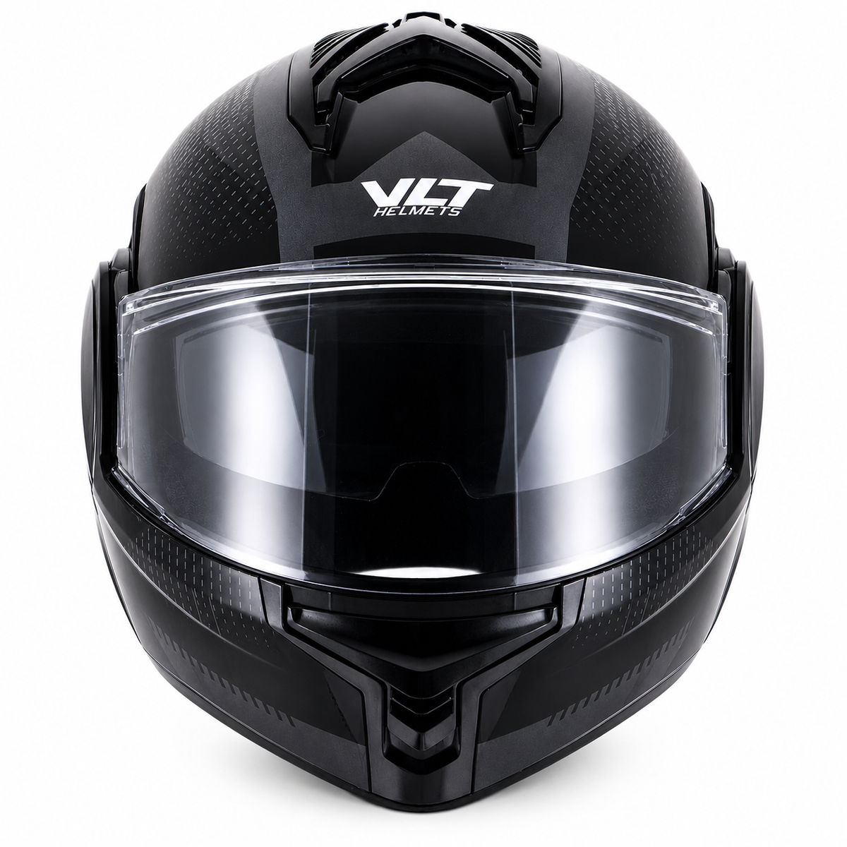 VLT Iron Gloss Vector Gray Flipover Helmet