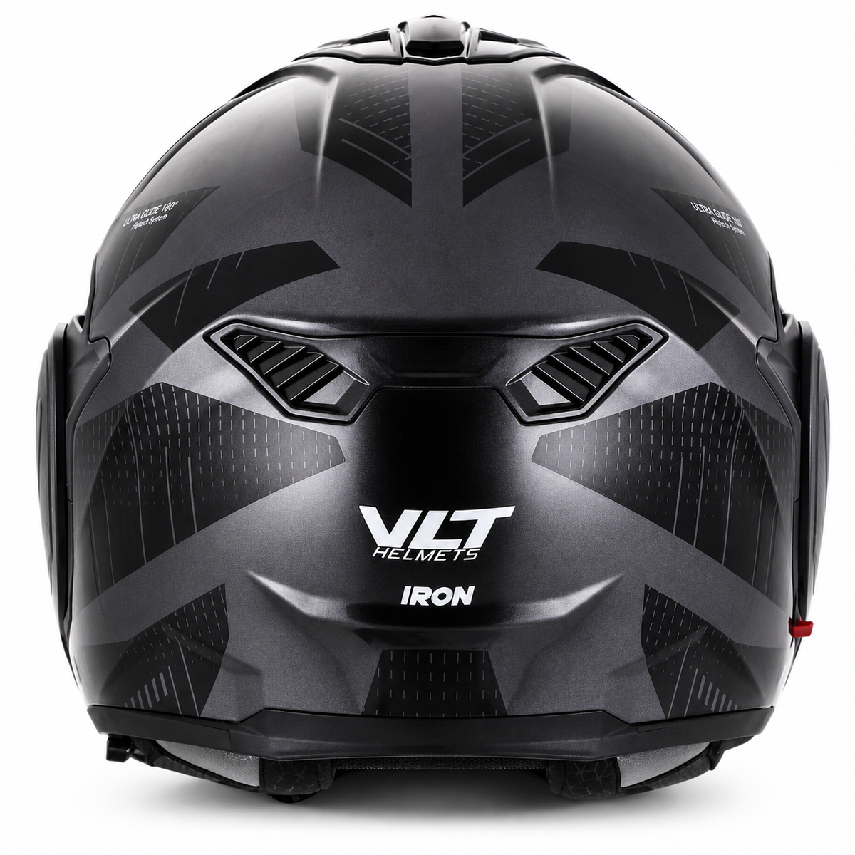 VLT Iron Gloss Vector Gray Flipover Helmet
