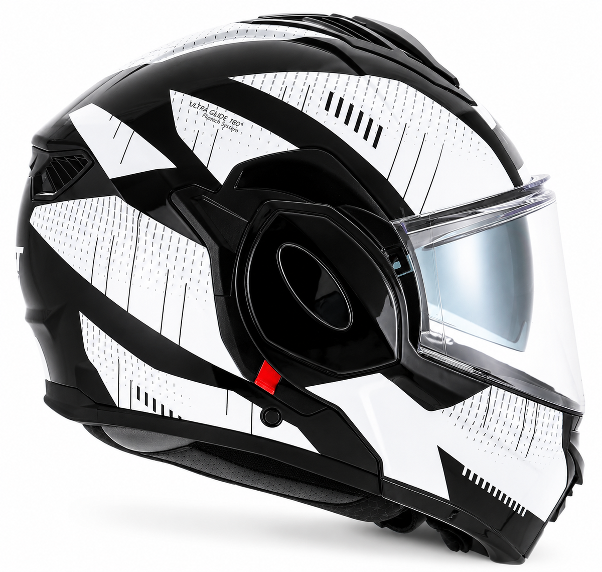 VLT Iron Gloss Vector White/ Black Flipover Helmet