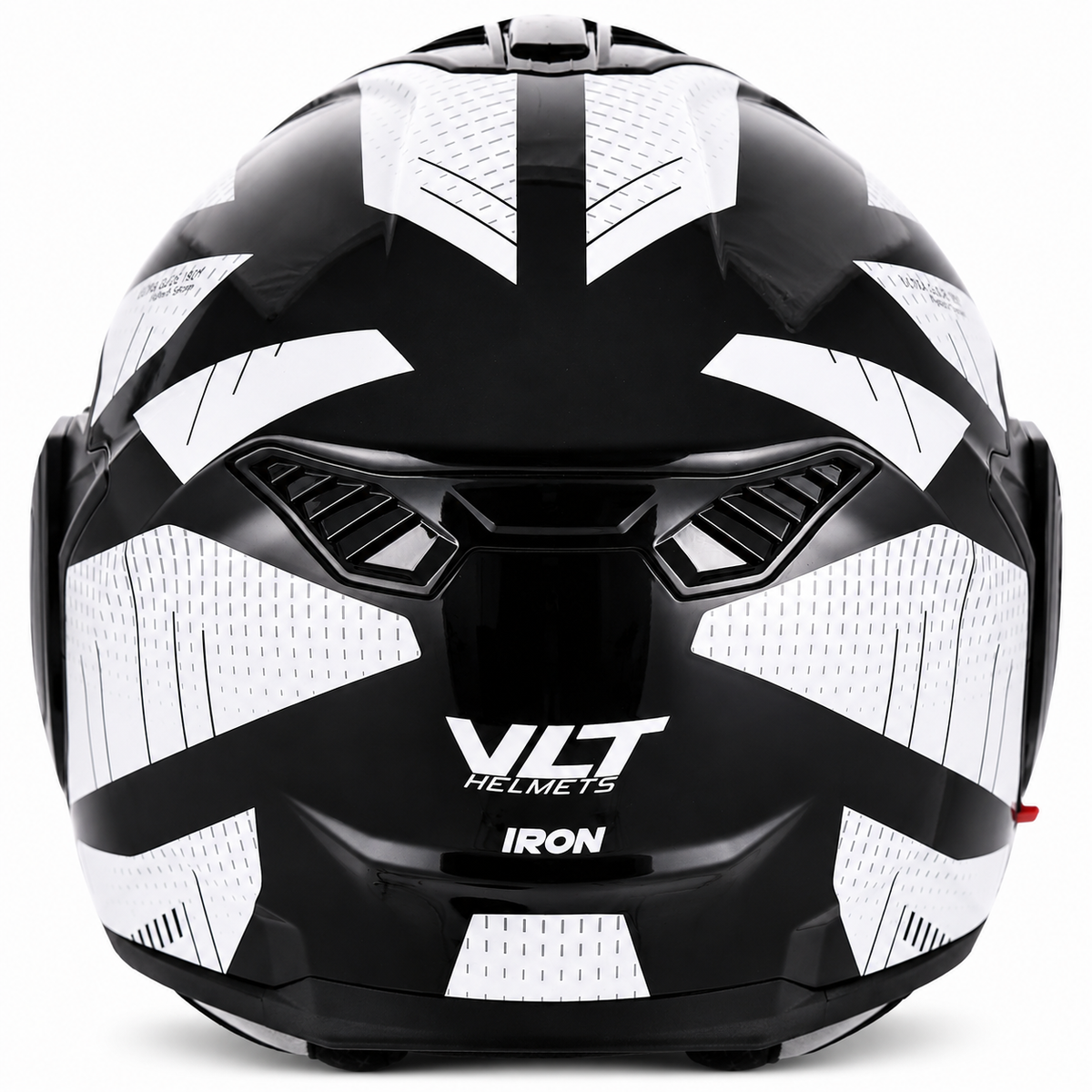 VLT Iron Gloss Vector White/ Black Flipover Helmet