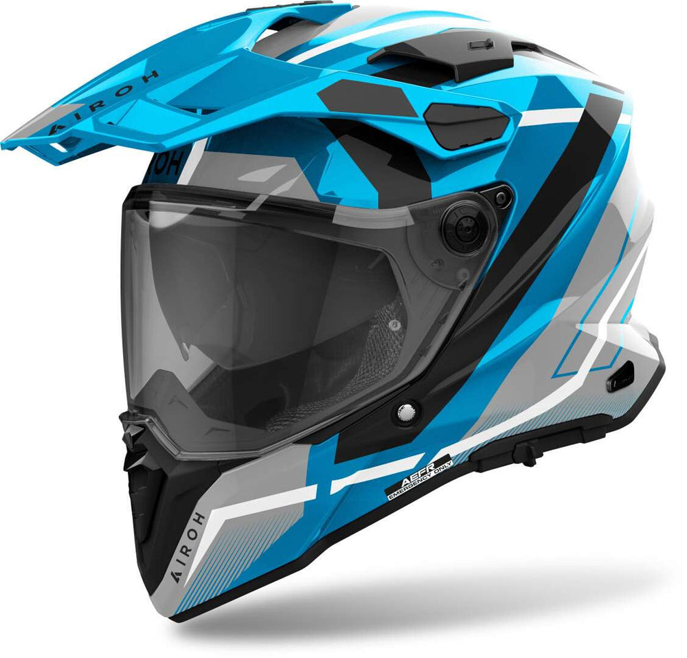 Airoh Commander 2 Mavick Cerulean Blue Gloss Helmet