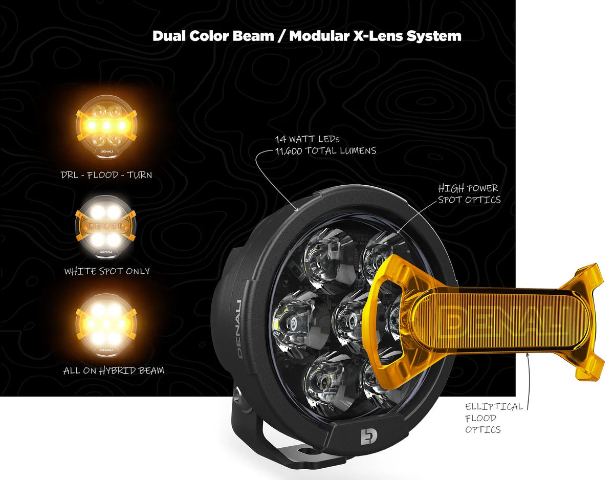 Denali D7 PRO Multi-Beam Driving Light Pod with Modular X-Lens System [DNL.D7P.050]