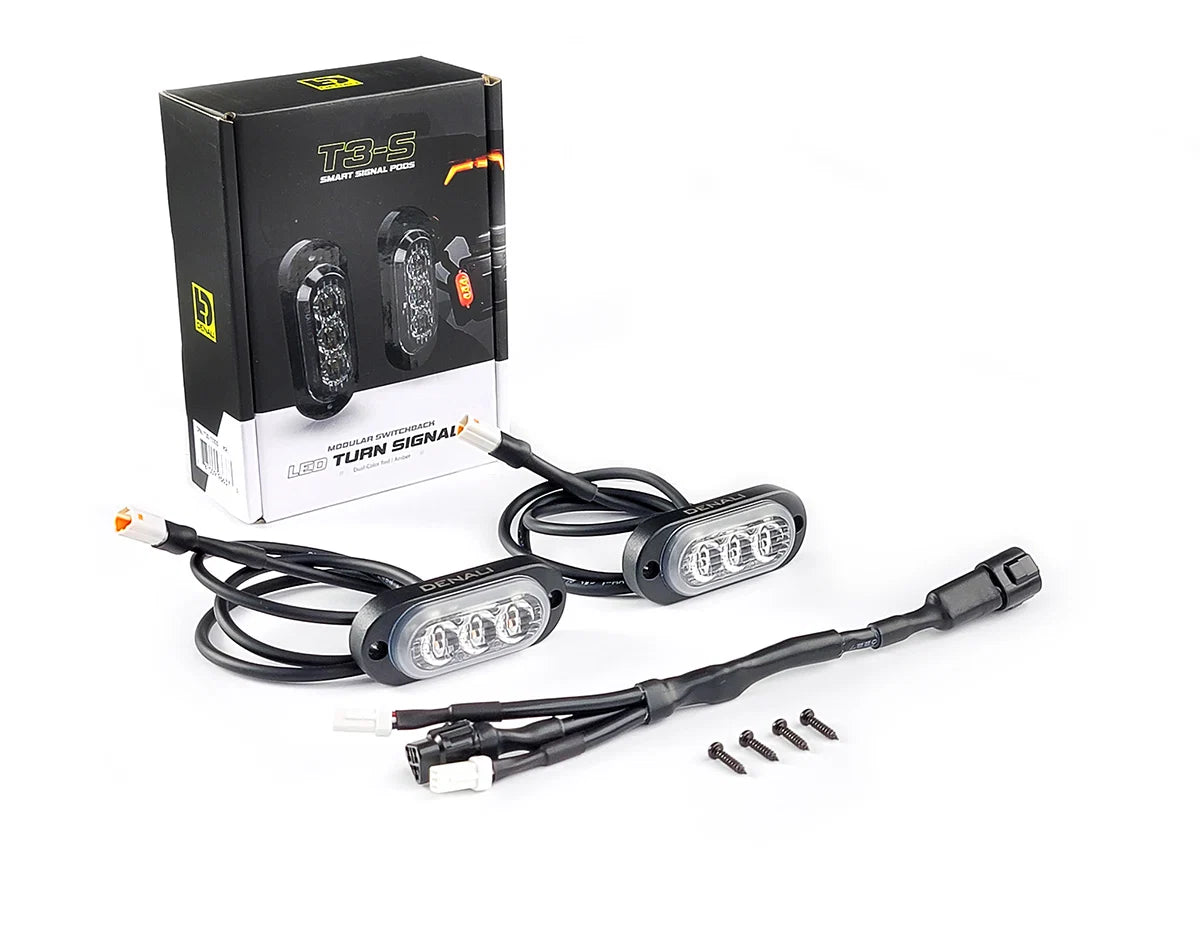 Denali T3-S™ Smart Brake & Switchback Signal Pods for Motorcycles – Rear [DNL.T3S.10300]