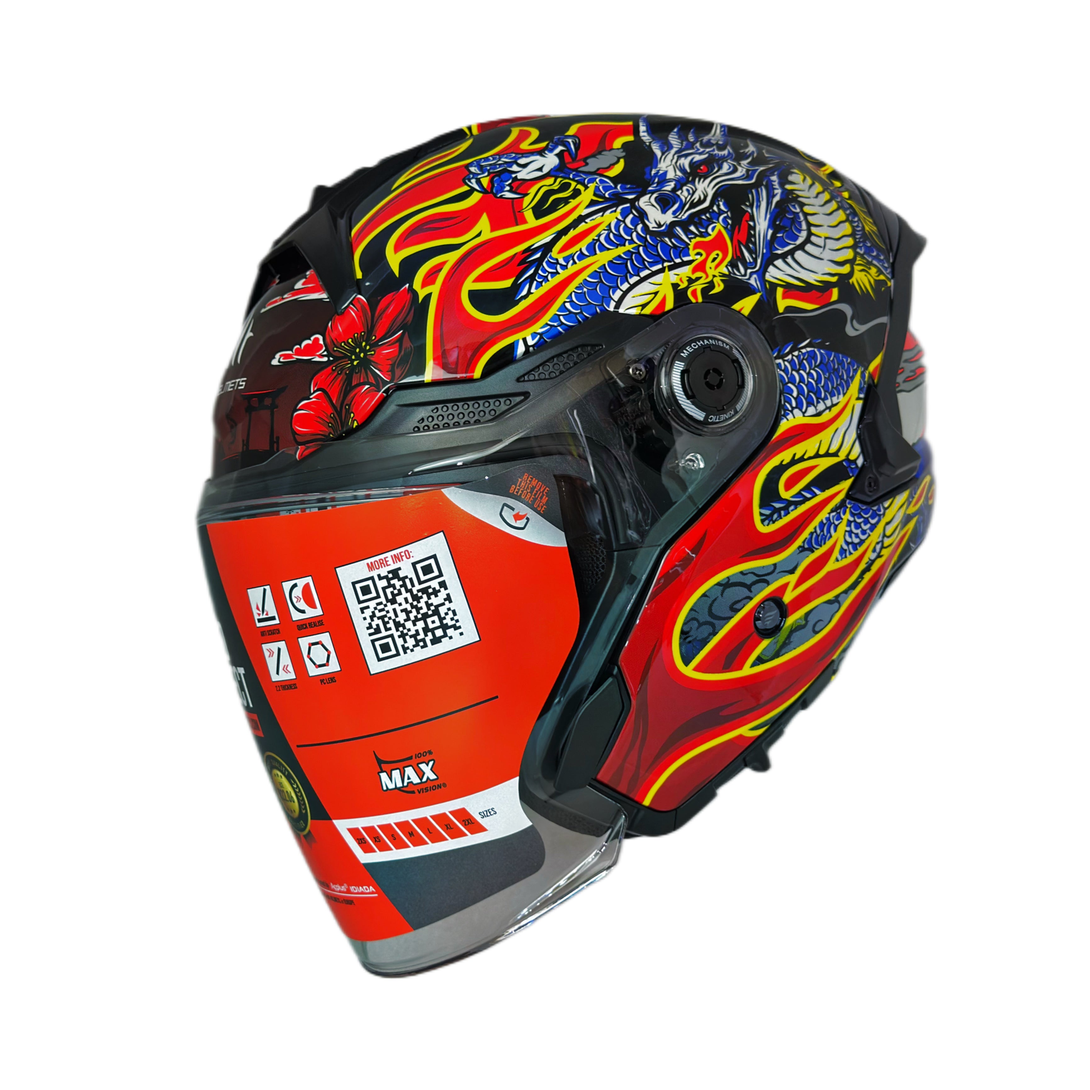 [Limited Edition] MT Helmets Cosmo SV Dragon Fire B5 Gloss