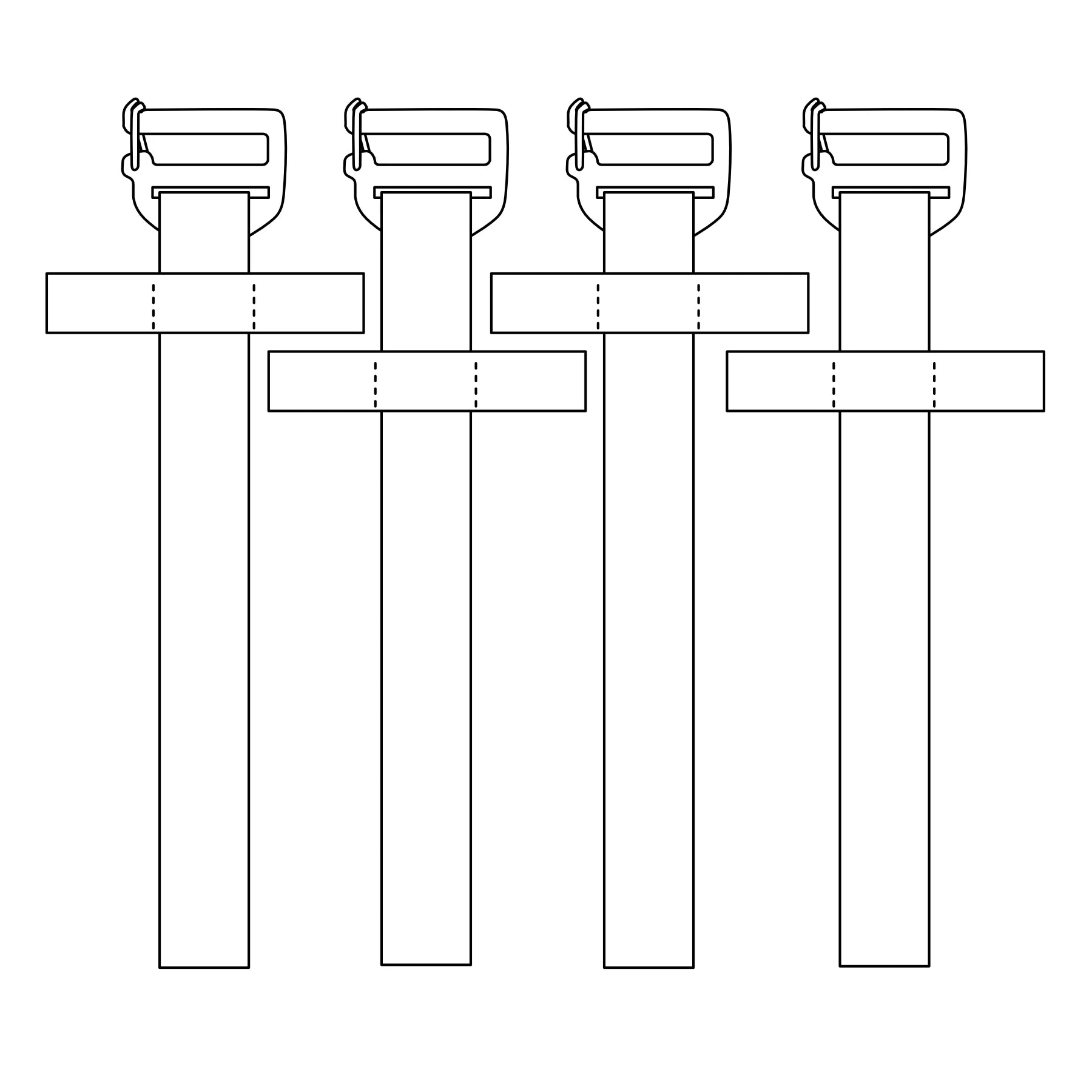 Lone Rider Gated G-hooks Straps