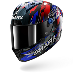 Shark Aeron Zarco GP De France Carbon Blue Chrome Helmet (DBU)