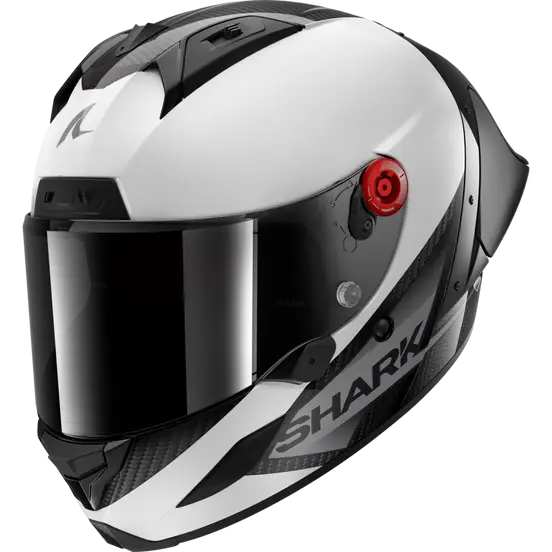 Shark Aeron Carbon GP Blank SP Black/White Helmet (DWA)