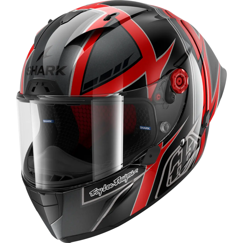 Shark x TLD Race-R Pro GP 06 Carbon Cam Petersen Black Red Anthracite Helmet (KRA)