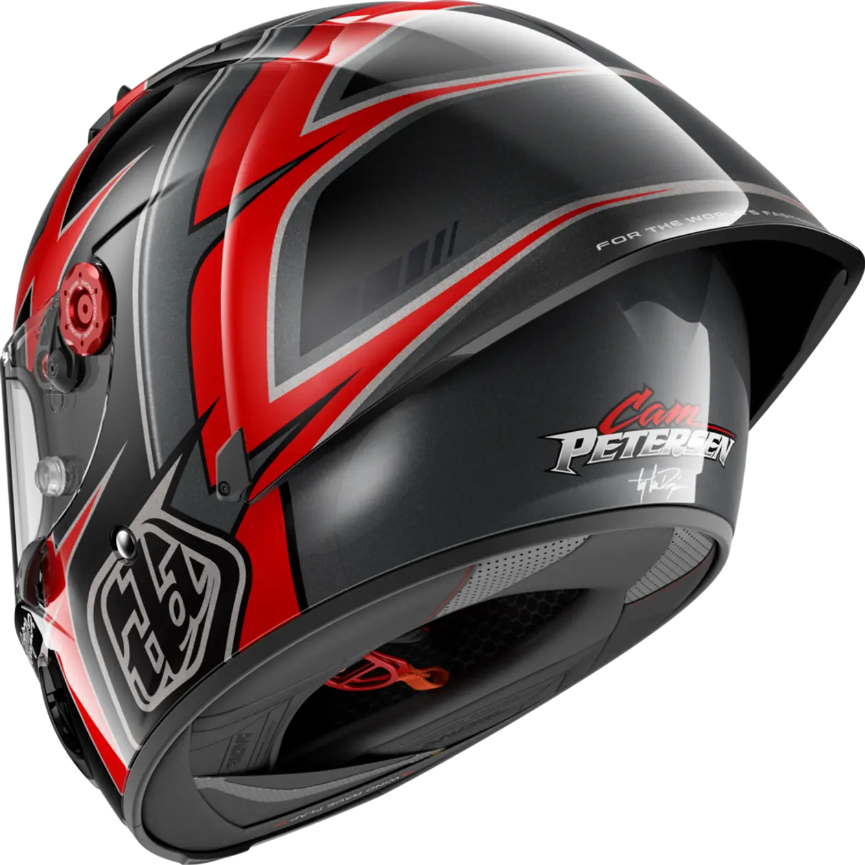 Shark x TLD Race-R Pro GP 06 Carbon Cam Petersen Black Red Anthracite Helmet (KRA)