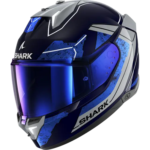 Shark Skwal i3 Rhad Blue/Grey Helmet (BUS)