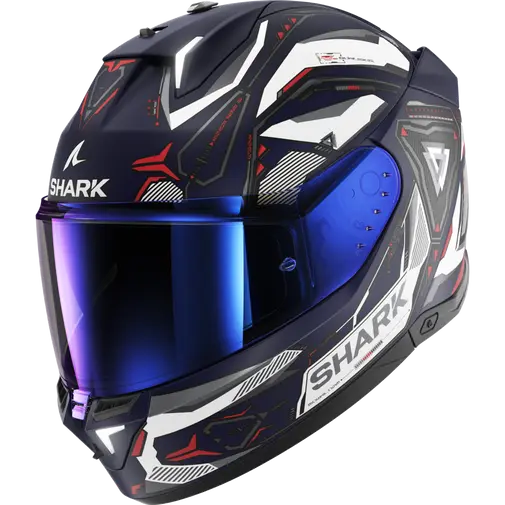 Shark Skwal i3 Linik Matt Blue/White Helmet (BWR)