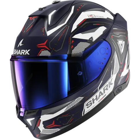 Shark Skwal i3 Linik Matt Blue/White Helmet (BWR)