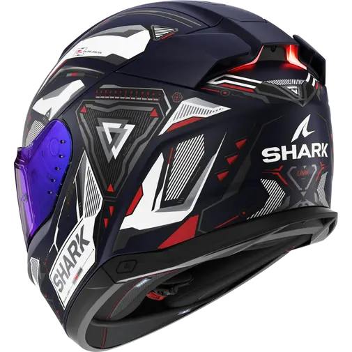 Shark Skwal i3 Linik Matt Blue/White Helmet (BWR)