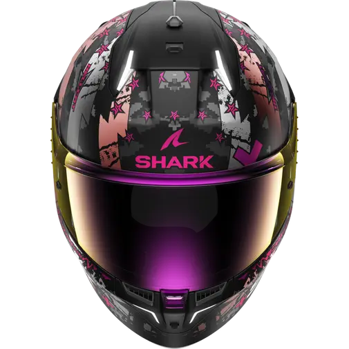 Shark Skwal i3 Hellcat Matt Black/Grey/Pink Helmet (KUV)