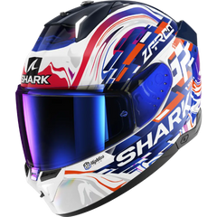 Shark Skwal i3 Replica Zarco French GP White/PurpleBlue Helmet (WVB)
