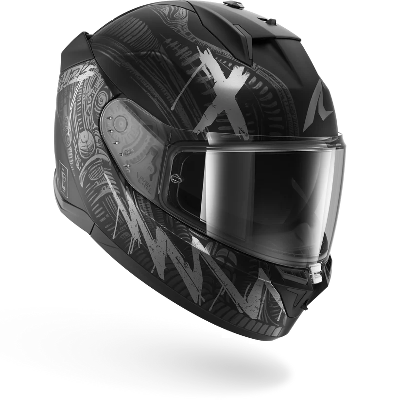 Shark D-Skwal 3 SHIEVER Mat Black Anthracite Silver (KAS)