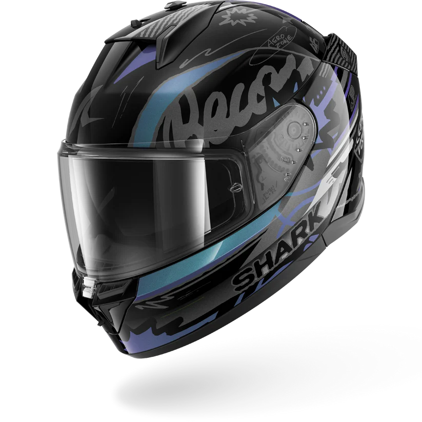 Shark D-Skwal 3 STREETRUSH Black Green Chrome (KGU)