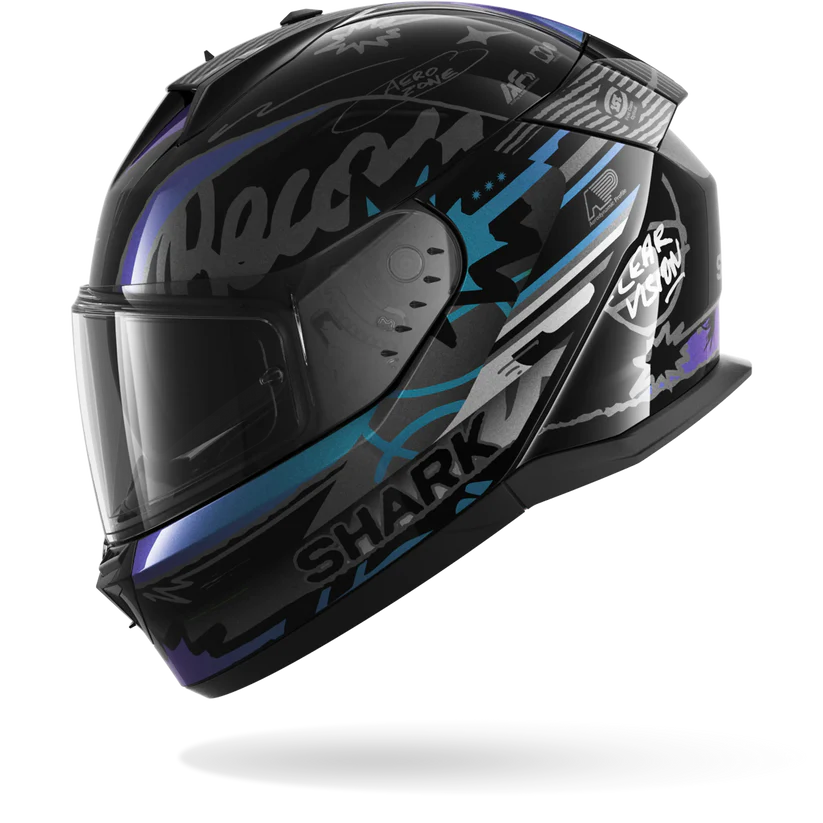Shark D-Skwal 3 STREETRUSH Black Green Chrome (KGU)
