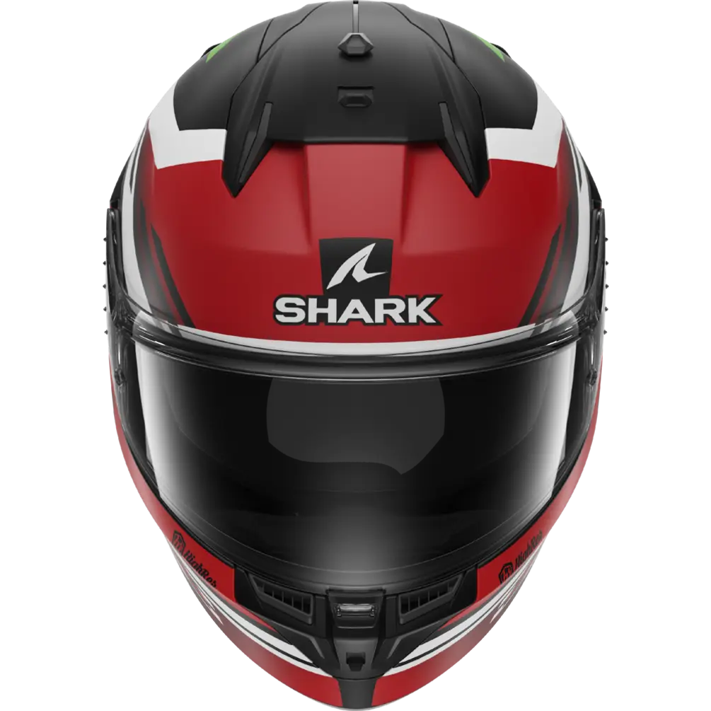 Shark D-Skwal 3 FIRSTLAP Matt Black/Red/Green Helmet (KRG)