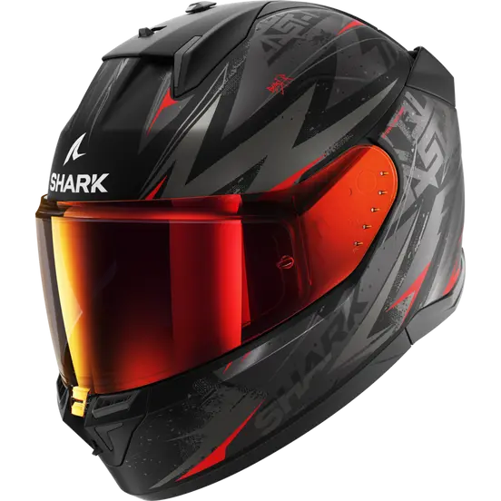 Shark D-Skwal 3 Blast-R Matt Black/Grey/Red Helmet (KAR)