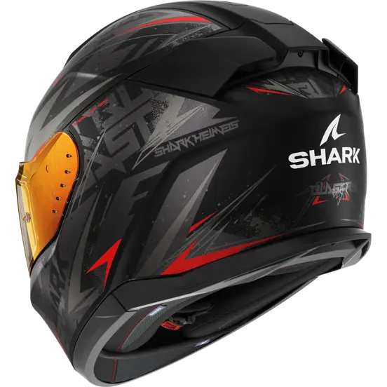 Shark D-Skwal 3 Blast-R Matt Black/Grey/Red Helmet (KAR)