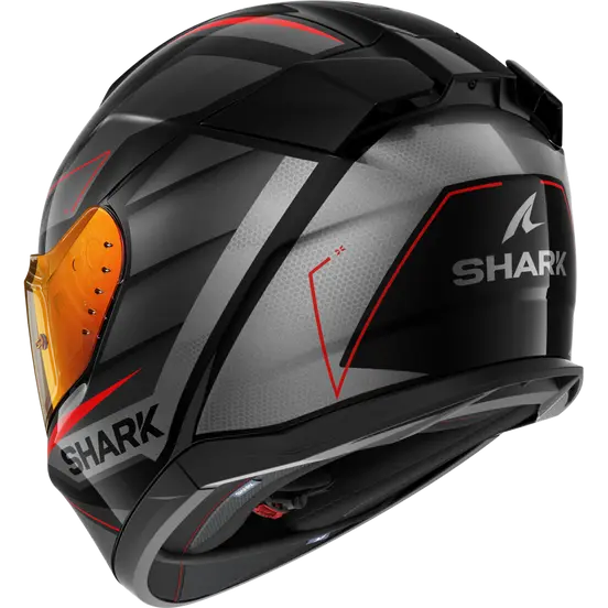 Shark D-Skwal 3 Sizler Black/Grey/Red Helmet (KAR)