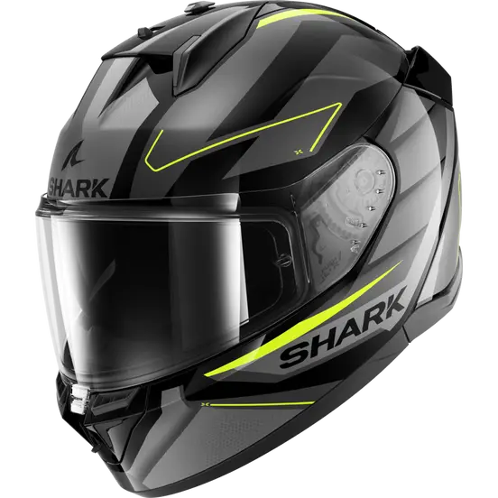 Shark D-Skwal 3 Sizler Black/Grey/Yellow Helmet (KAY)