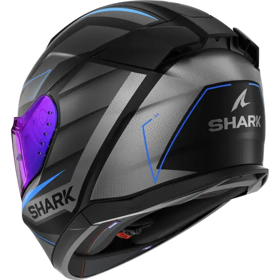 Shark D-Skwal 3 Sizler Matt Black/Grey/Blue Helmet (KAB)