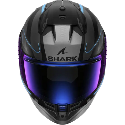 Shark D-Skwal 3 Sizler Matt Black/Grey/Blue Helmet (KAB)