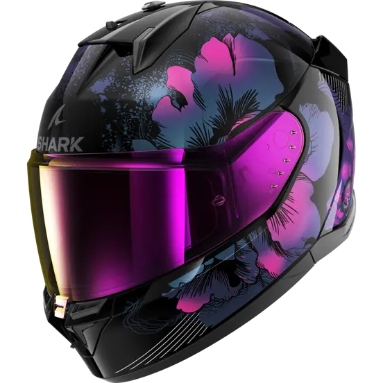 Shark D-Skwal 3 Mayfer Black/Purple/Blue Helmet (KVX)