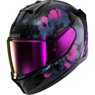Shark D-Skwal 3 Mayfer Black/Purple/Blue Helmet (KVX)
