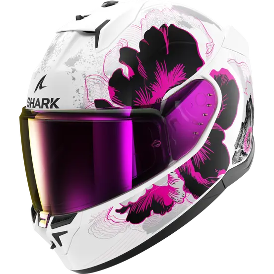 Shark D-Skwal 3 Mayfer White / Purple / Grey Helmet (WVA)