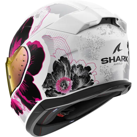 Shark D-Skwal 3 Mayfer White / Purple / Grey Helmet (WVA)