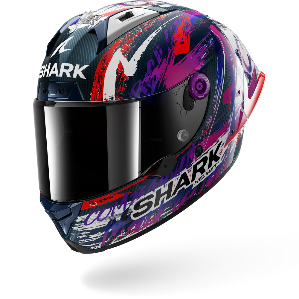 Shark Aeron GP FIM Racing #1 Zarco Signature Carbon White Violet (DWV)