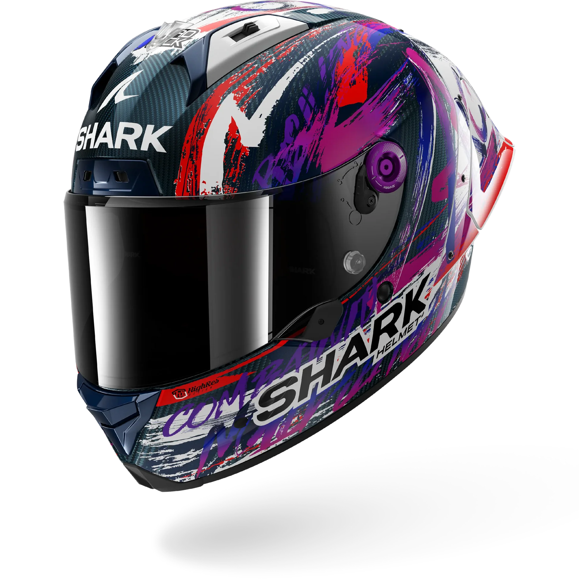 Shark Aeron GP FIM Racing #1 Zarco Signature Carbon White Violet (DWV)