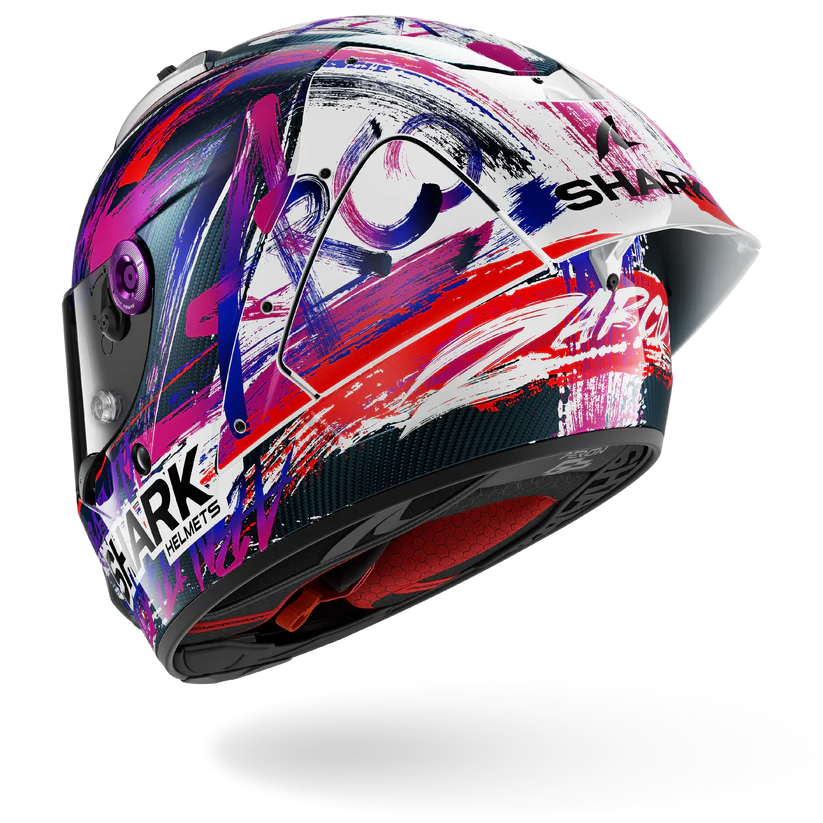 Shark Aeron GP FIM Racing #1 Zarco Signature Carbon White Violet (DWV)