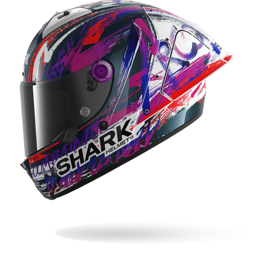 Shark Aeron GP FIM Racing #1 Zarco Signature Carbon White Violet (DWV)