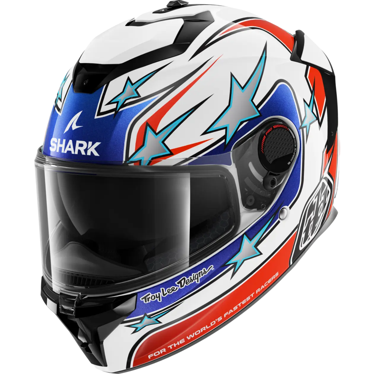 Shark x TLD Spartan GT Pro Flagstaff White Red Blue Helmet (WRB