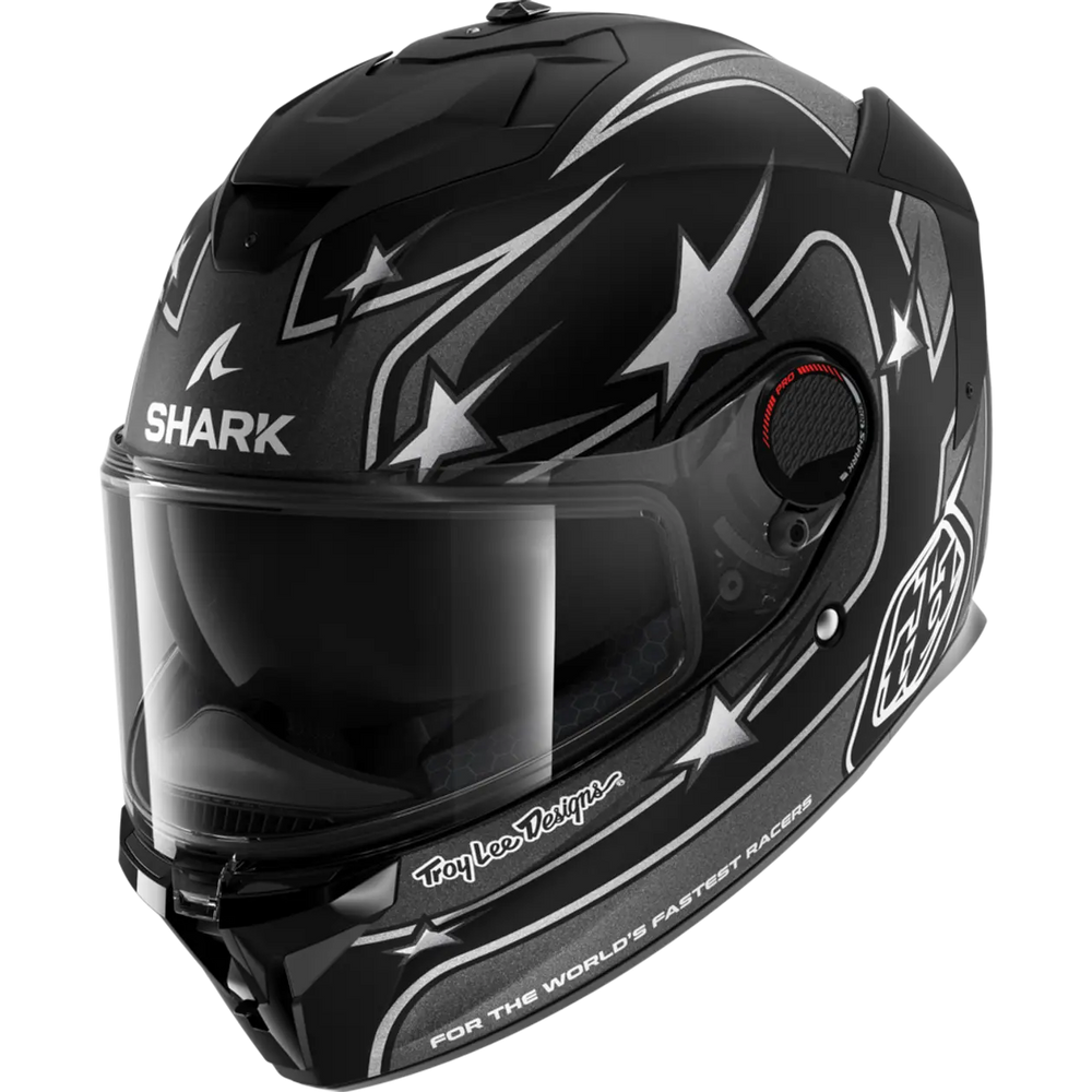 Shark x TLD Spartan GT Pro Flagstaff Mat Black Anthracite Silver Helmet (KAS)