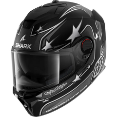 Shark x TLD Spartan GT Pro Flagstaff Mat Black Anthracite Silver Helmet (KAS)