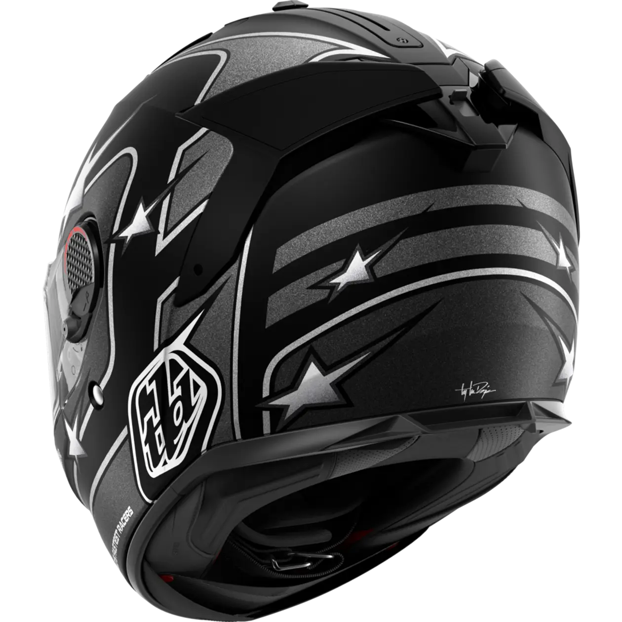 Shark x TLD Spartan GT Pro Flagstaff Mat Black Anthracite Silver Helmet (KAS)