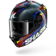 Shark Spartan GT Pro Carbon Speed-VIB Carbon Blue Red (DBR)